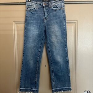 Judy Blue Kick Boot Raw Hem Jean
